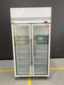 TMF1000N-AC 2 Glass Door Display or Storage Freezer with Lit Sign