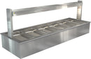 Cossiga Linear Series Bain Marie Flat Top Sneeze Guard - LSBM6-FT