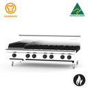 Goldstein - PFB12Q6 6 burners & BBQ Chargrill - Gas Cooktop