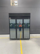 Skope - VF1500X - 3 Glass Door Top Mount Freezer