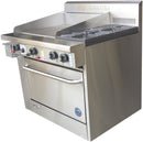 Goldstein PF24G228 - 610x20mm Griddle & 2 Burner Gas Oven Range