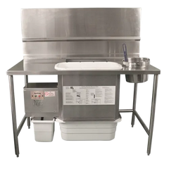 Ayrking BREADING TABLES WITH INTEGRATED BREADING SIFTER SYSTEM BBS-U-4226