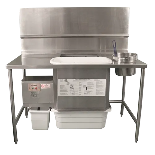 Ayrking BREADING TABLES WITH INTEGRATED BREADING SIFTER SYSTEM BBS-U-4226