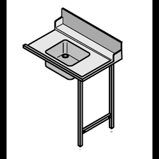 HOBART 01-512502-1 Right Side 700mm Table With Sink