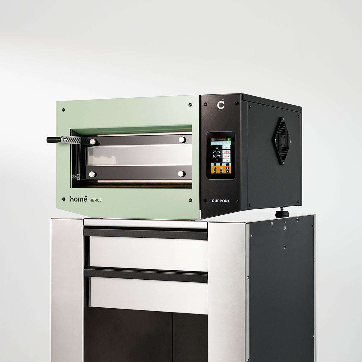 Cuppone - HE400TMN - Electric High Heat Cordite Stone Base Compact Pizza Oven