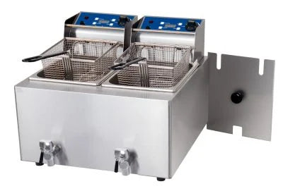 Birko 1001004 Double 2X8 L Fryer W/Tap