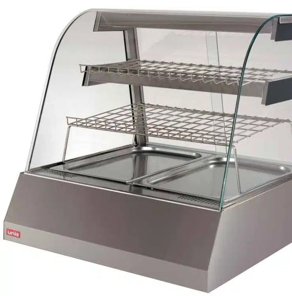 UNIS 2 tray HOT Kentucky Hot Food Display Cabinet