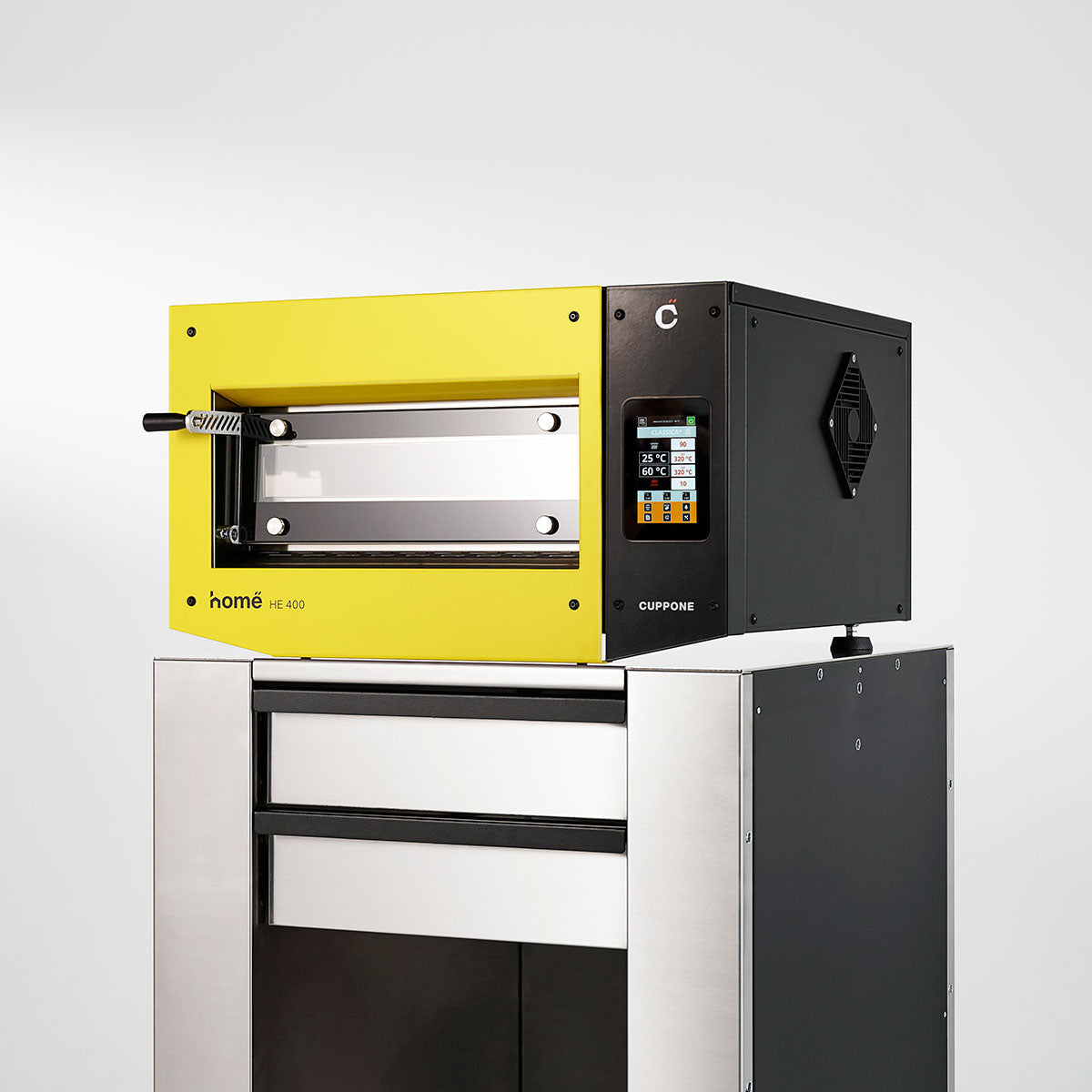 Cuppone - HE400TMN - Electric High Heat Cordite Stone Base Compact Pizza Oven