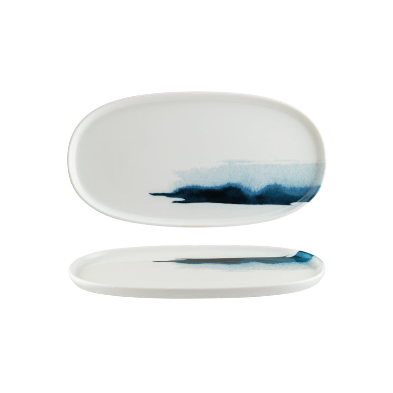 Bonna - Blue Wave Hygge Oval Platter - 30cm - Set of 6