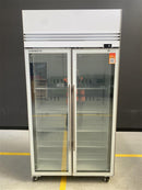 TMF1000N-AC 2 Glass Door Display or Storage Freezer with Lit Sign