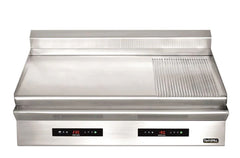 FlashGrill ZEE-GE1290D2C - 900mm 1/3 Ribbed Electric Griddle