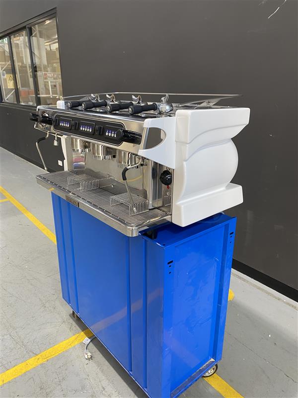 Expobar Ruggero Alpha 3GRP – 3-Group Commercial Espresso Machine, White