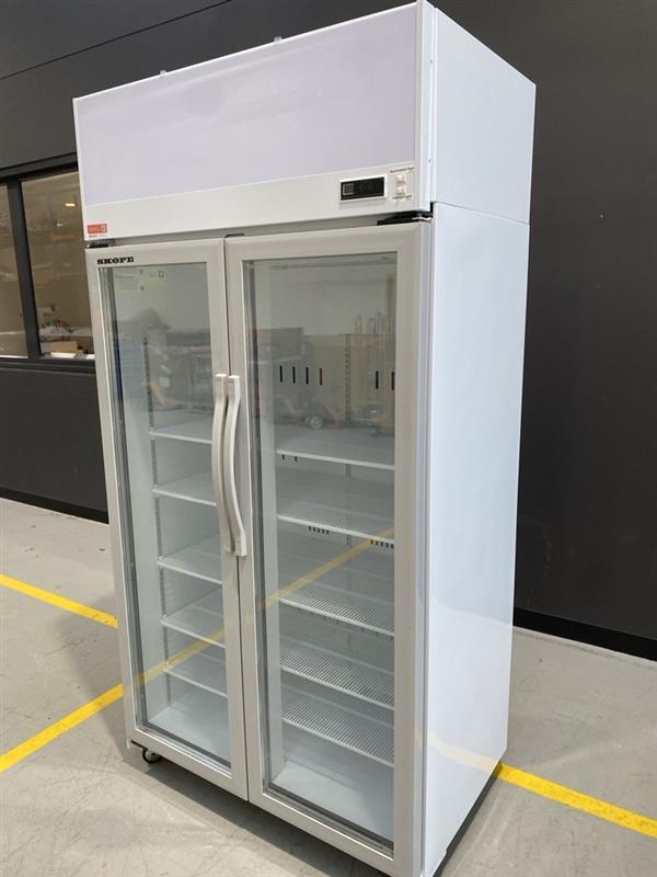 SKOPE - TCE1000N - EziCore 2 Door Glass Display Fridge