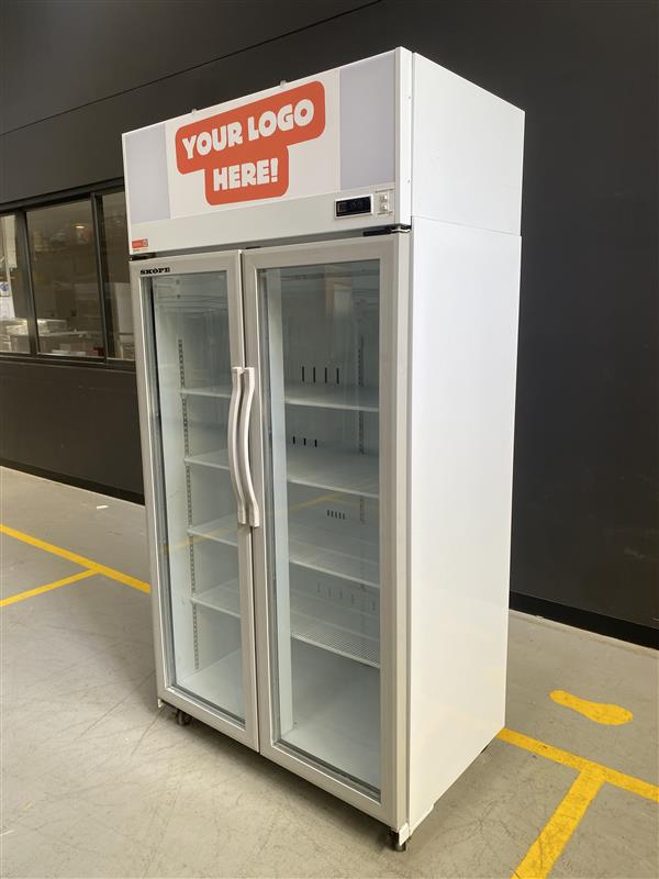 SKOPE - TCE1000N - EziCore 2 Door Glass Display Fridge