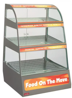 UNIS Square 3 Tray HOT Kentucky Hot Food Display Cabinet