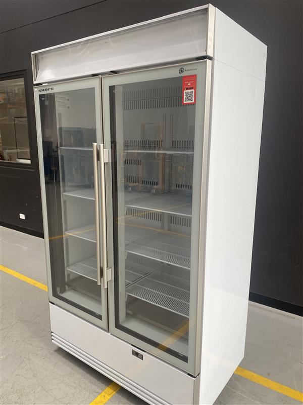 SKOPE -  BME1200N-AC - Two door chiller ActiveCore SELF CONTAINED LIT SIGN