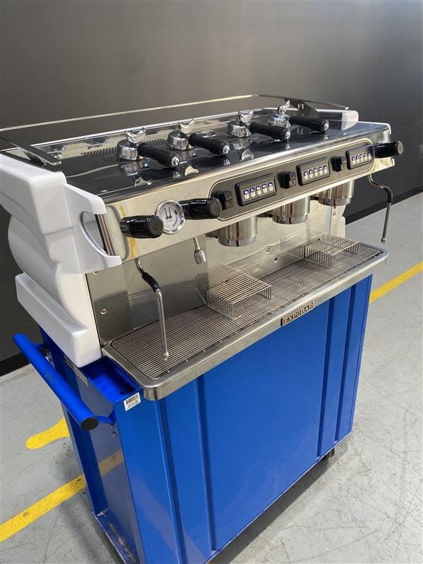 Expobar Ruggero Alpha 3GRP – 3-Group Commercial Espresso Machine, White