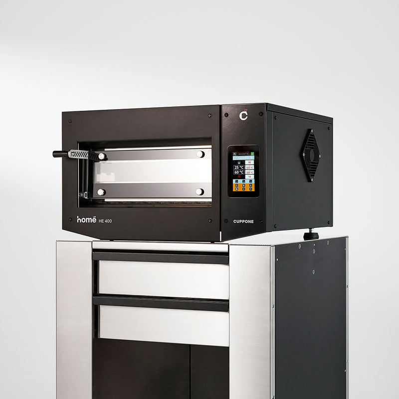 Cuppone - HE400TMN - Electric High Heat Cordite Stone Base Compact Pizza Oven