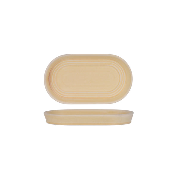 Tablekraft - Urban Loft Oval Platter - Sandstone - 24cm - Set of 4