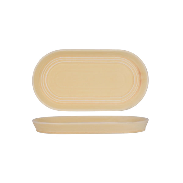 Tablekraft - Urban Loft Oval Platter - Sandstone - 30.5cm - Set of 3