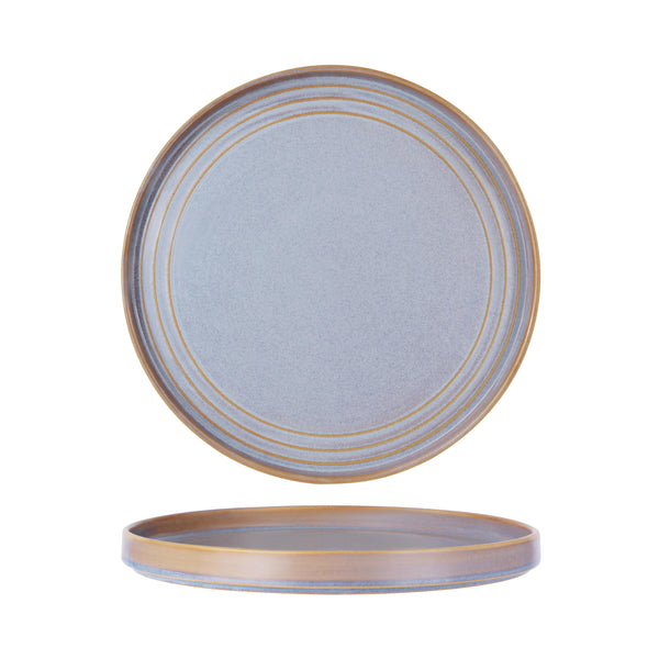 Tablekraft - Urban Loft Round Serve Platter - Azure Blue - 32cm - Set of 2
