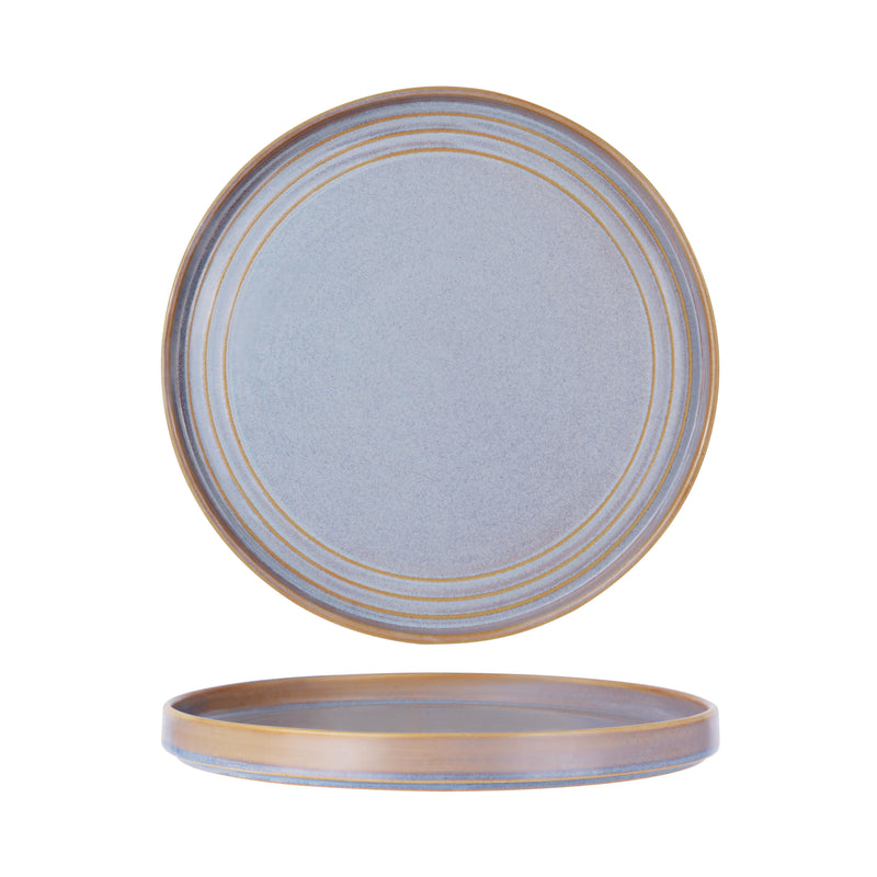 Tablekraft - Urban Loft Round Serve Platter - Azure Blue - 32cm - Set of 2
