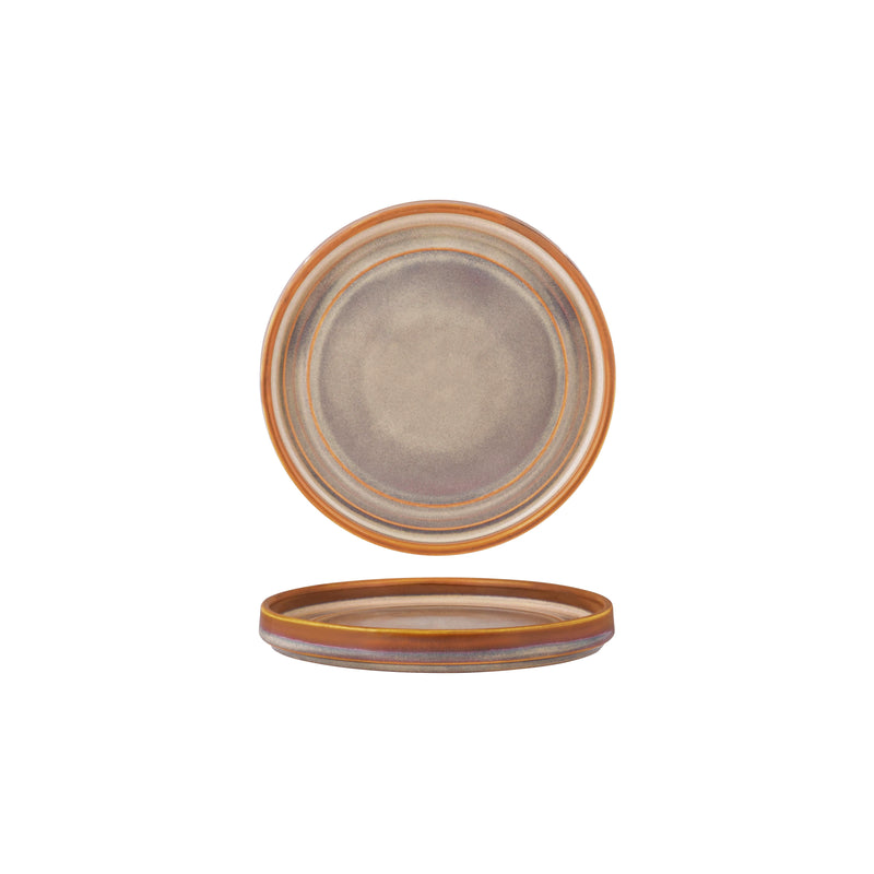 Tablekraft - Urban Loft Round Plate - Auburn - 18.5cm -  Set of 6