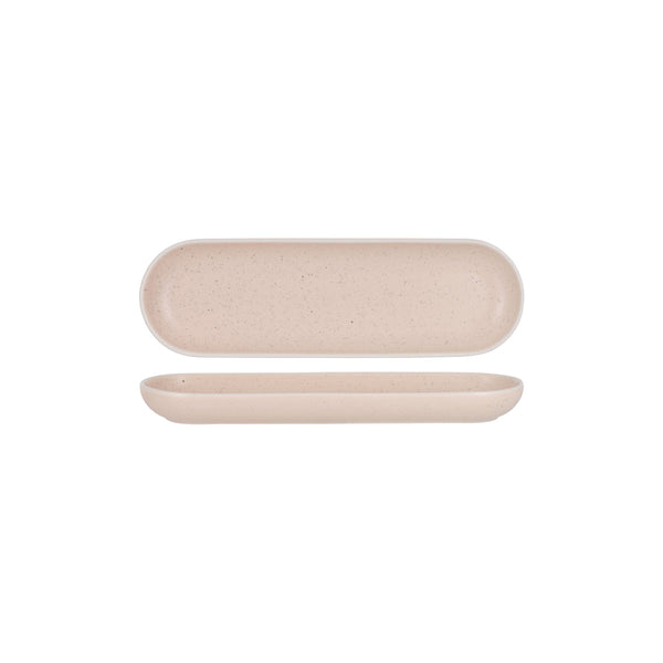 Tablekraft - Urban Oval Plate - Reactive Pink - 33cm - Set of 6