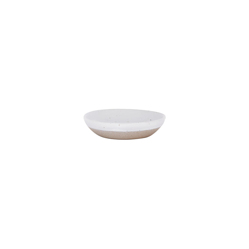 Tablekraft - Soho Round Coupe Dish - White Pebble - 10.3cm - Set of 4