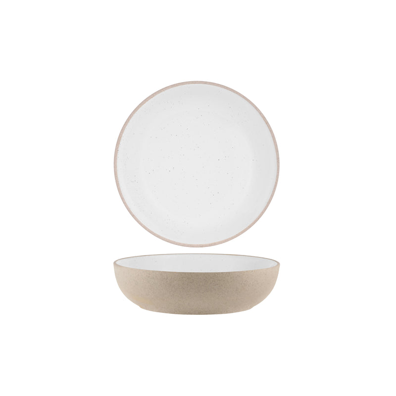 Tablekraft - Soho Round Deep Bowl - White Pebble - 2 - Set of 6