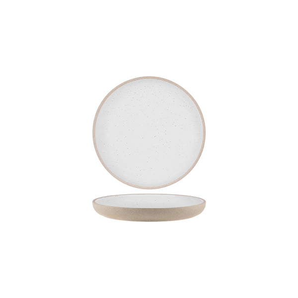 Tablekraft - Soho Round Deep Coupe Plate - White Pebble - 23.5cm - Set of 6