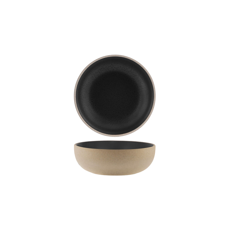 Tablekraft - Soho Round Deep Bowl - Speckle Black - 17cm - Set of 6