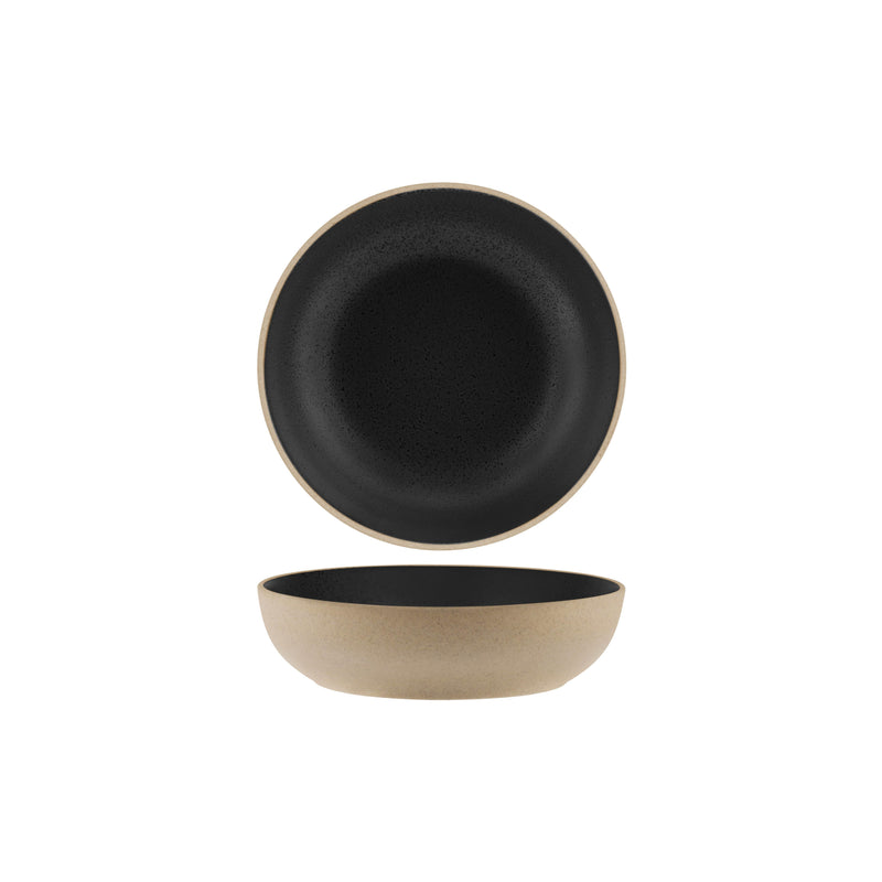 Tablekraft - Soho Round Deep Bowl - Speckle Black - 2 - Set of 6