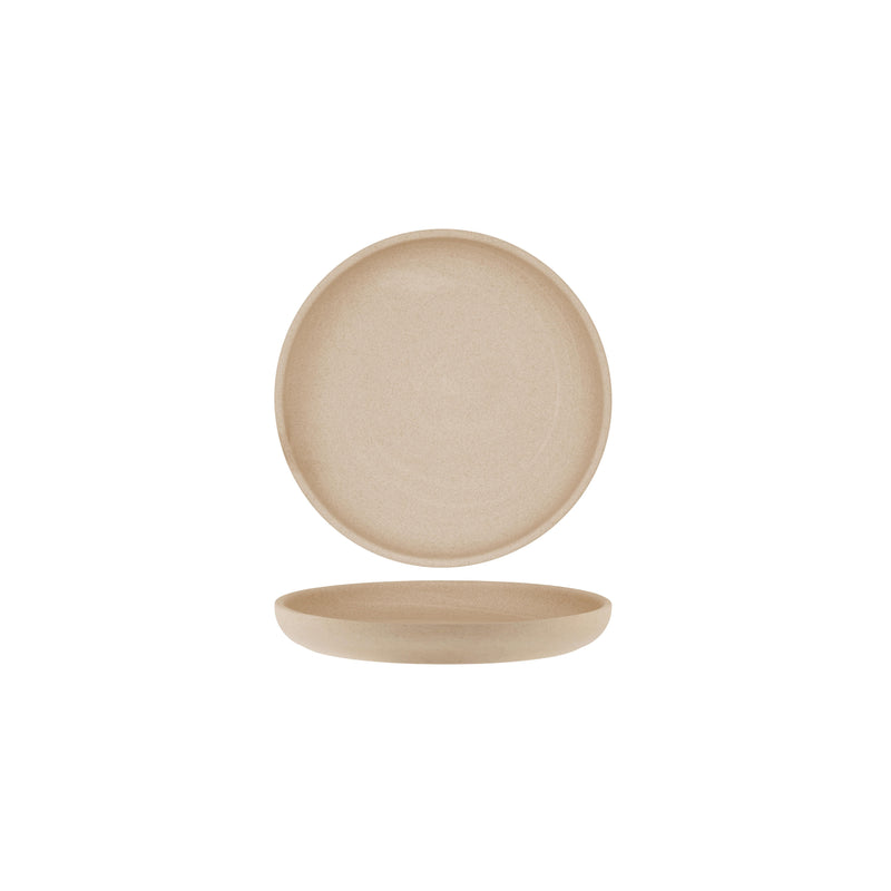 Tablekraft - Soho Round Deep Coupe Plate - Stone - 23.5cm - Set of 6