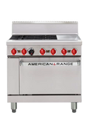 American Range -  AAR.4B.12G - 36" Oven Range & 4 Open Burners w/ Griddle Plate
