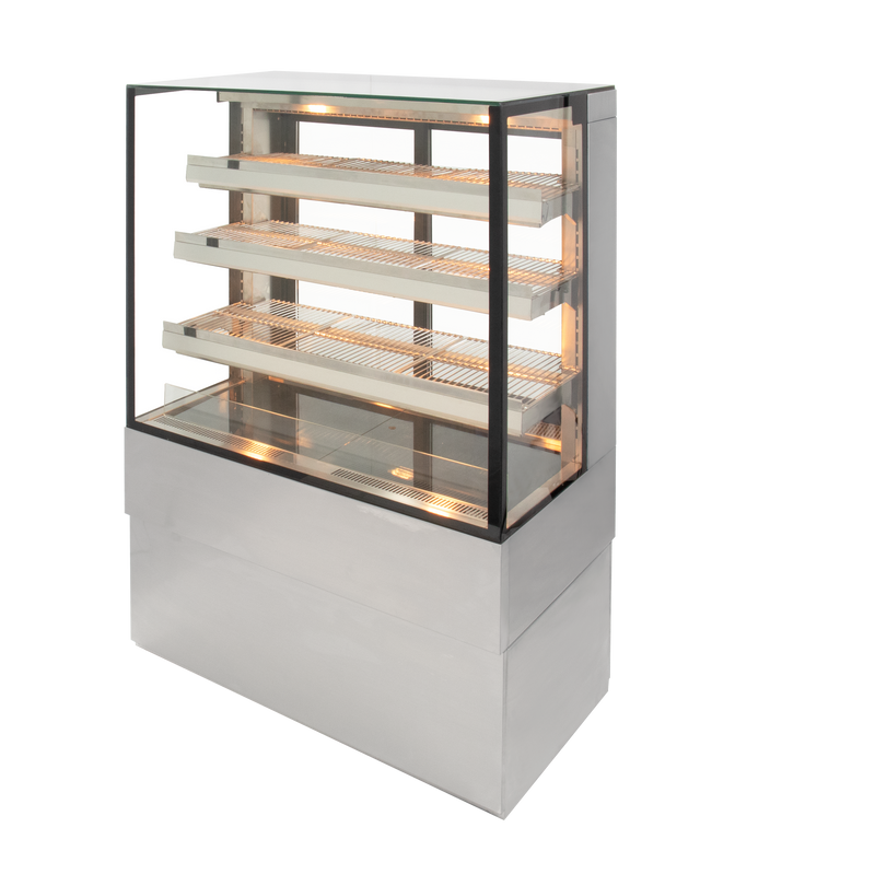 Airex - AXH.FDFSSQ.09 - Freestanding Heated Square Food Display - 900mm Wide