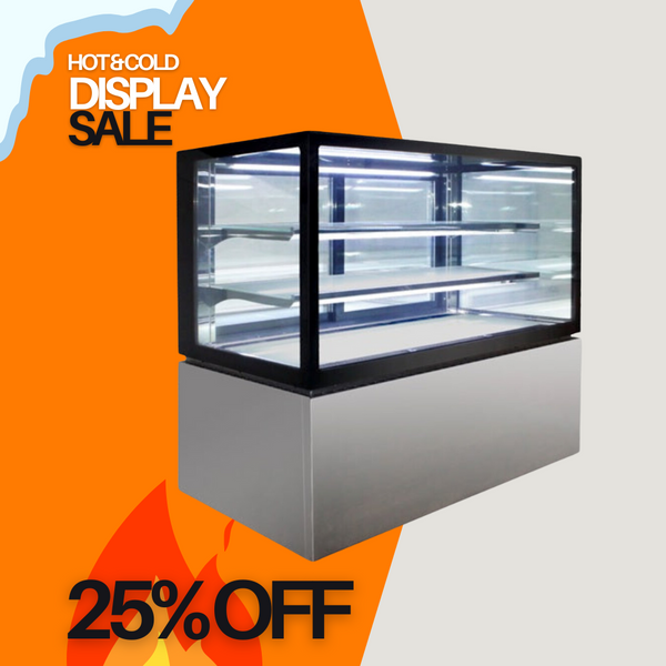 Anvil Square Glass 3 TIER COLD SHOWCASE 1200