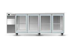 SKOPE BB.4.GSL BackBar 4 Glass Sliding Door Fridge