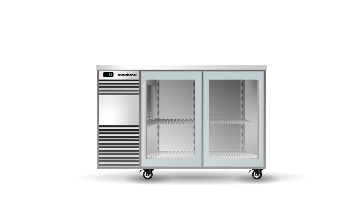 SKOPE BB.2.GSL BackBar 2 Glass Sliding Door Fridge