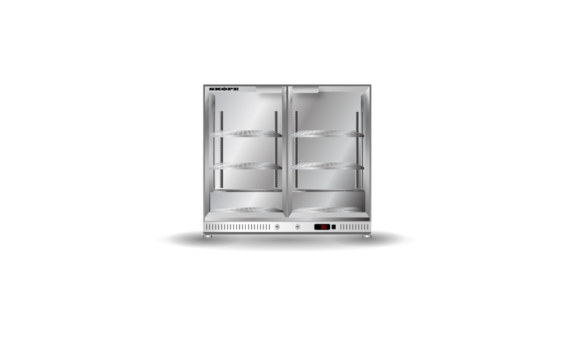 Skope - Two Glass Door Bar Cooler - 130 L - BC.2.GSW