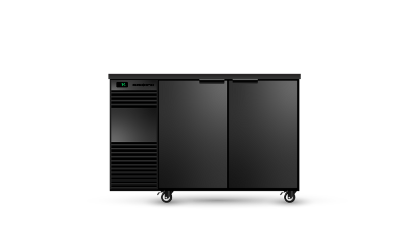 BackBar 2 Solid Swing Door Fridge