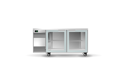 SKOPE SL.2.GSW BackBar 2 Glass Swing Doors SlimLine Fridge