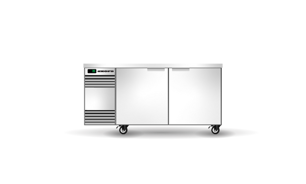 BackBar 2 Solid Swing Door CounterLine Fridge