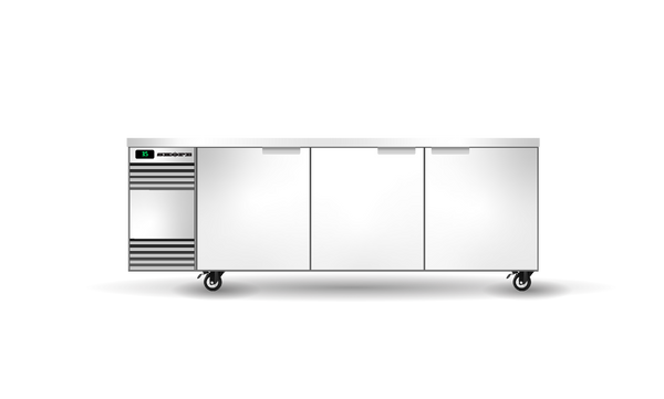 BackBar 3 Solid Swing Door CounterLine Fridge