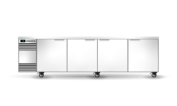 BackBar 4 Solid Swing Door CounterLine Fridge