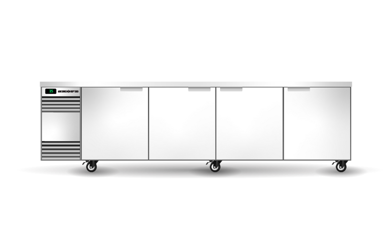 BackBar 4 Solid Swing Door CounterLine Fridge