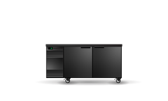 BackBar 2 Solid Swing Door SlimLine Fridge