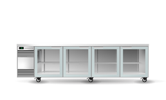SKOPE SL.4.GSW BackBar 4 Glass Swing Doors SlimLine Fridge