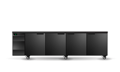 BackBar 4 Solid Swing Door SlimLine Fridge