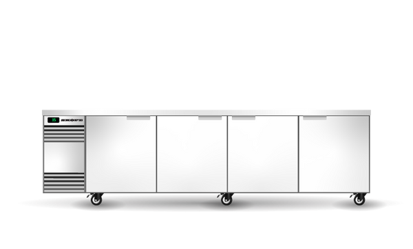 BackBar 4 Solid Swing Door SlimLine Fridge